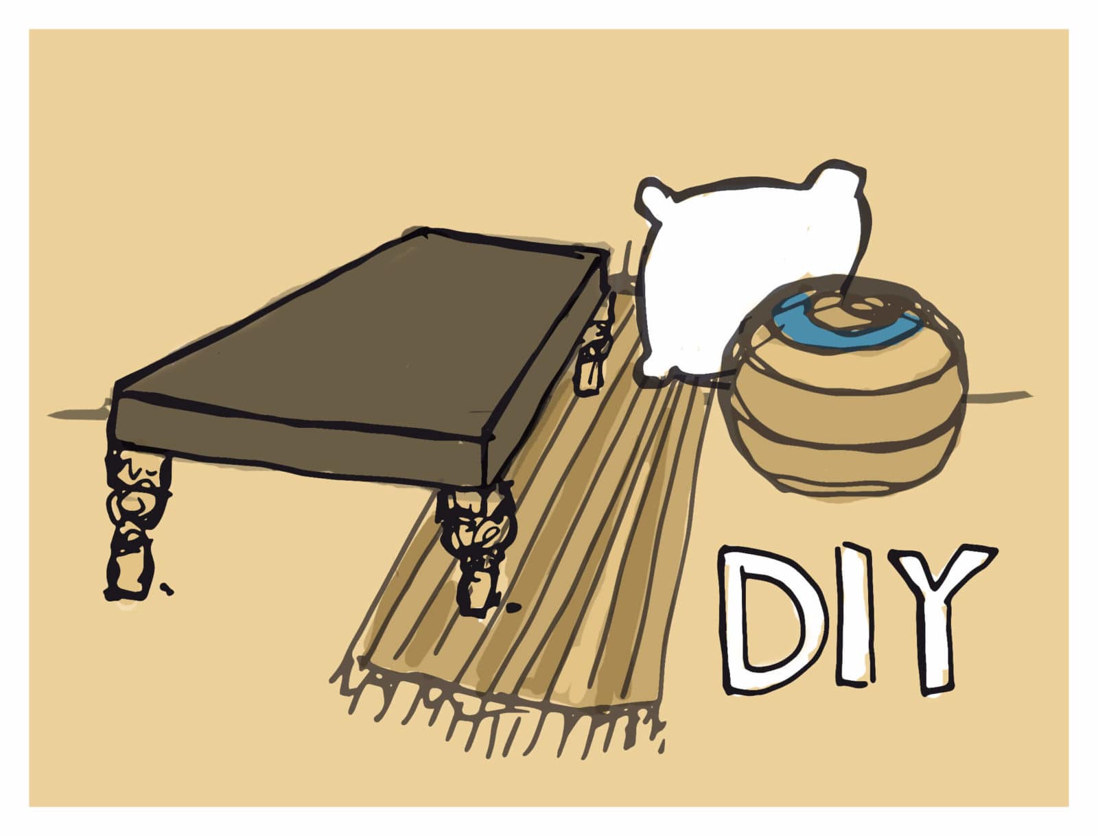 Sit on the floor – Tisch