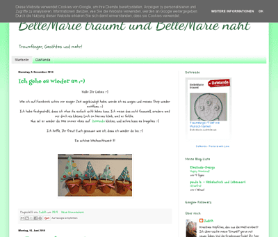 BelleMarie träumt und BelleMarie näht