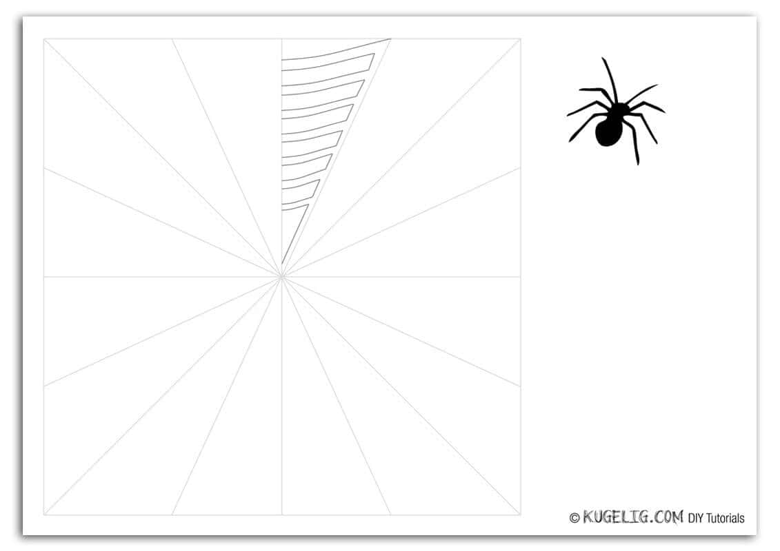 15-Minuten Halloween Dekoration: Spinnennetz mit Spinne