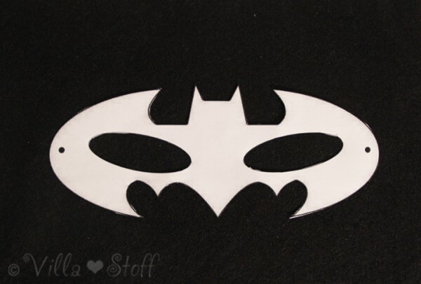 eine coole BATMAN Maske aus Filz basteln HANDMADE Kultur