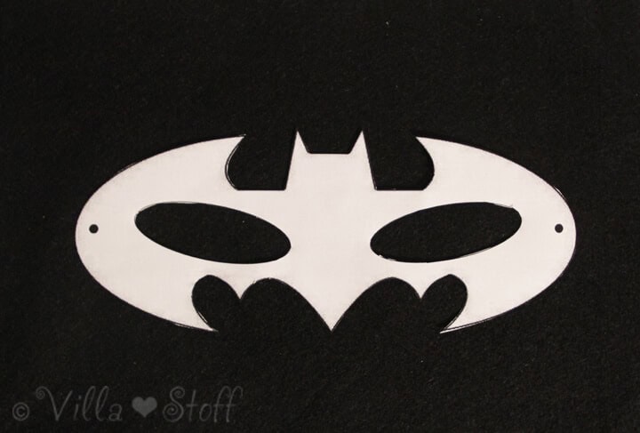 eine coole BATMAN Maske aus Filz basteln