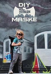 eine coole BATMAN Maske aus Filz basteln