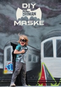 eine coole BATMAN Maske aus Filz basteln