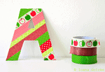 Geschenkanhänger und Sticker aus Washi Tape