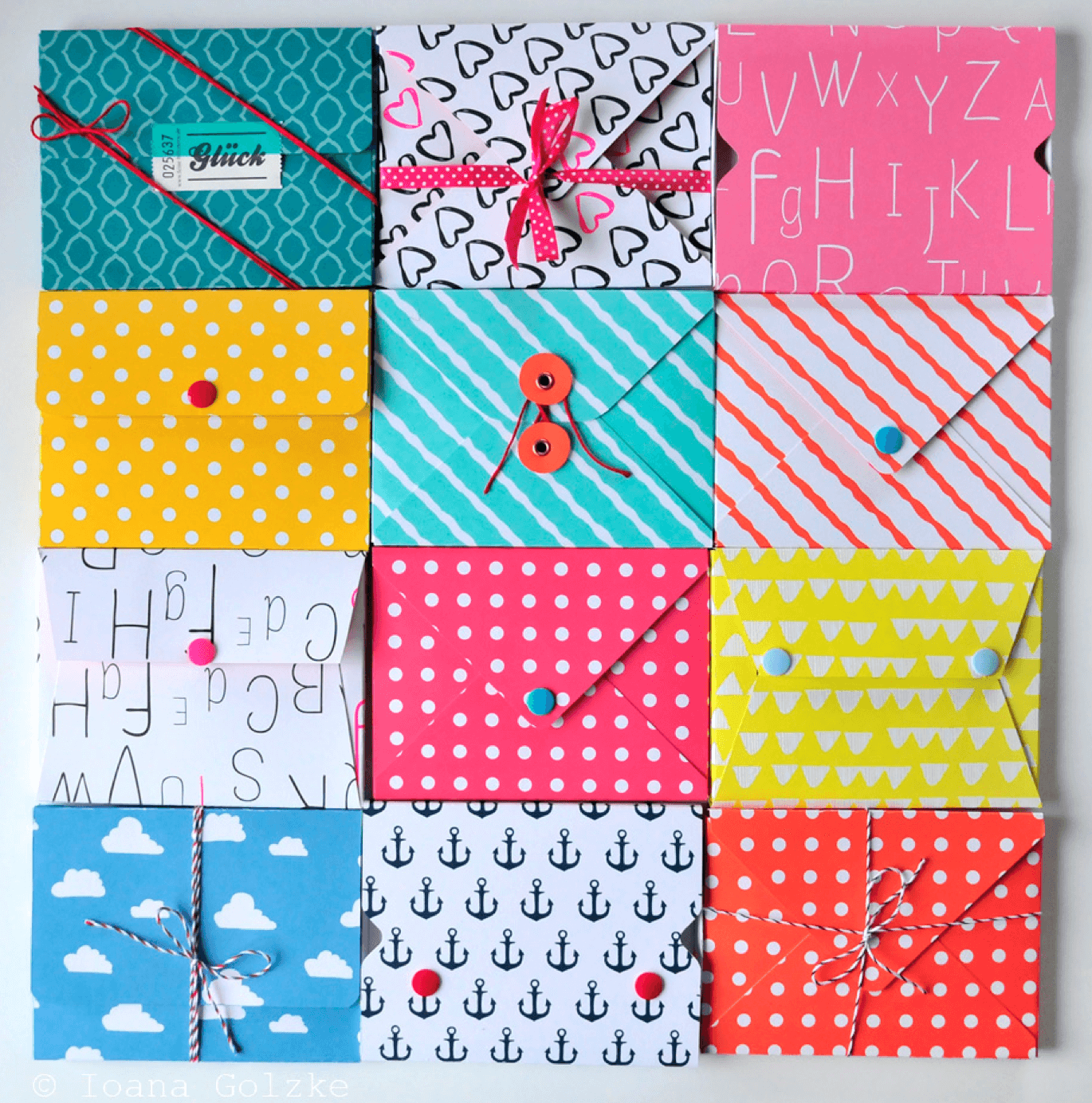 DIY Tutorial – easy peasy Box für Postkarten in 4 Varianten