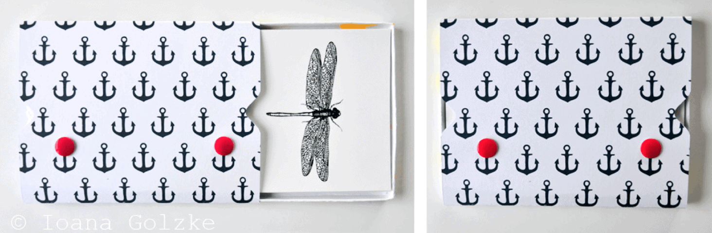 DIY Tutorial – easy peasy Box für Postkarten in 4 Varianten