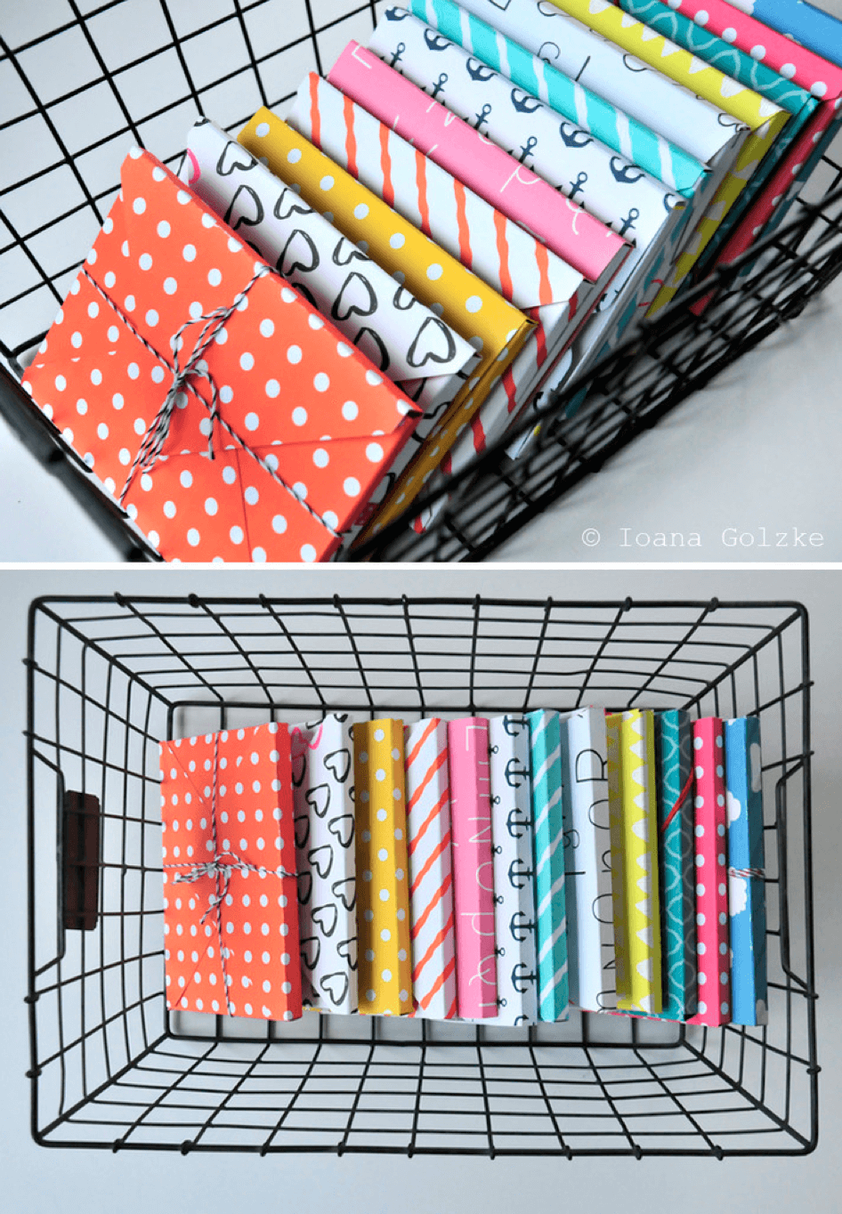 DIY Tutorial – easy peasy Box für Postkarten in 4 Varianten