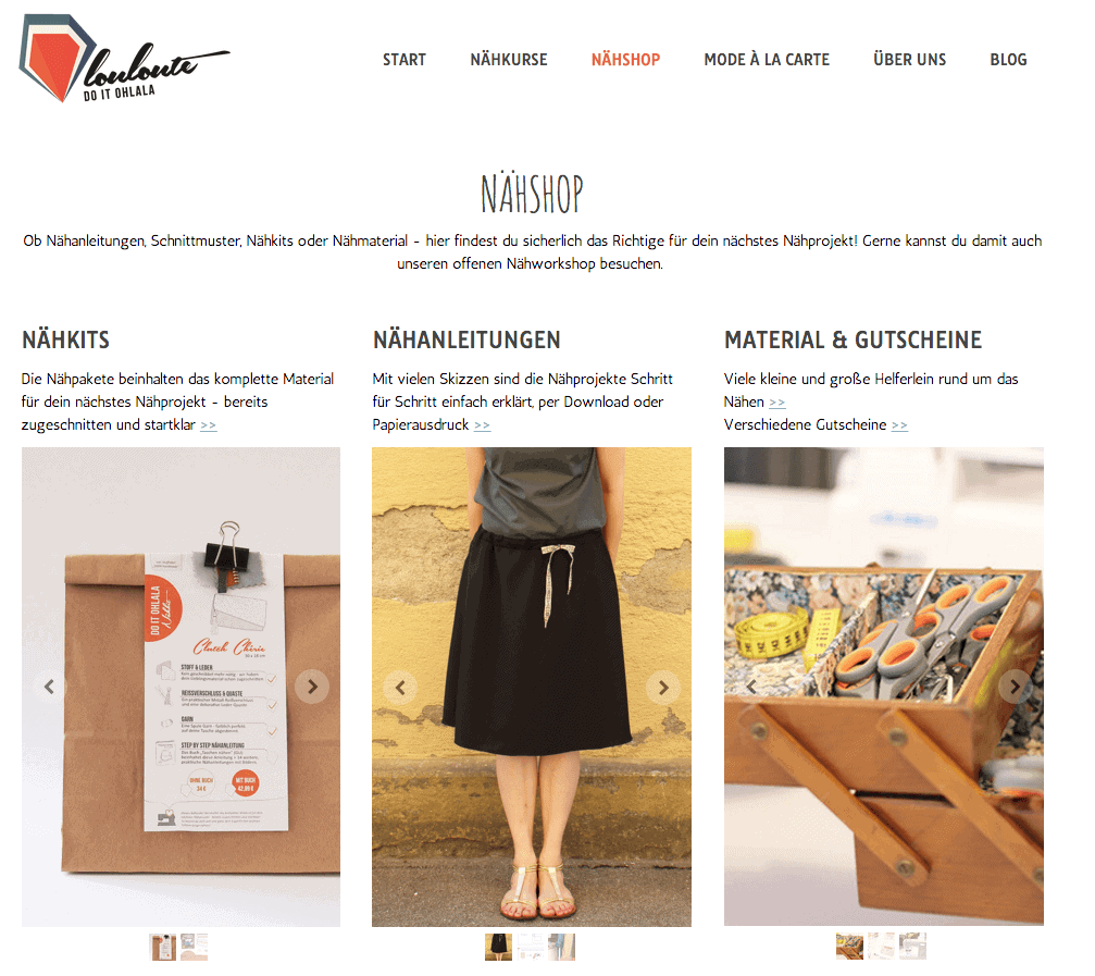 louloute Nähshop | Mode à la Carte
