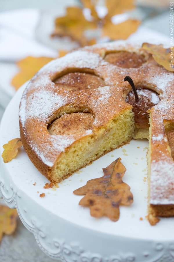 Herbstlicher Birnen-Rosmarin-Kuchen