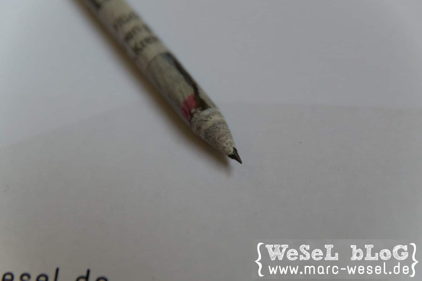 Papier-Bleistift – DIY Anleitung