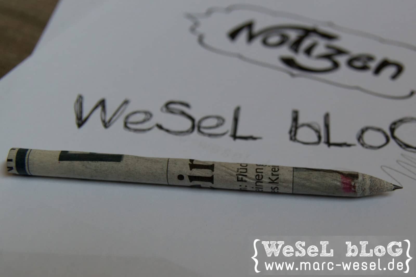 Papier-Bleistift – DIY Anleitung