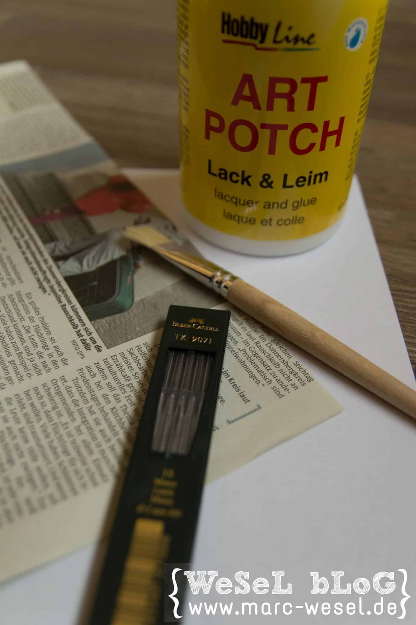 Papier-Bleistift – DIY Anleitung