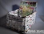 Zeitungsständer / Korb aus Papier – Upcycling