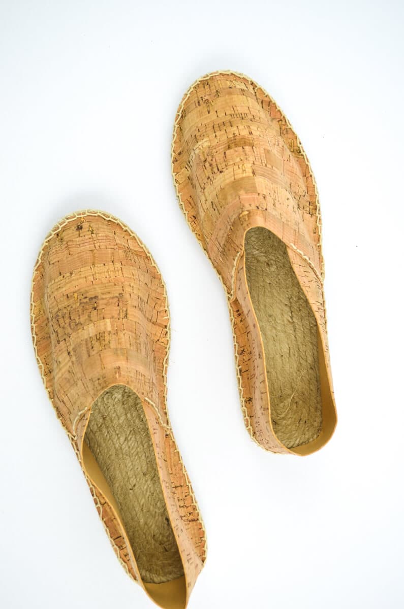 Herbstliche Espadrilles aus Kork