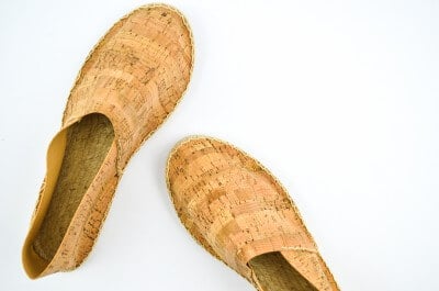 Herbstliche Espadrilles aus Kork