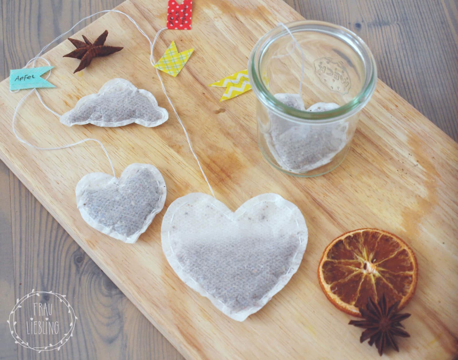 Individuelle DIY Teebeutel