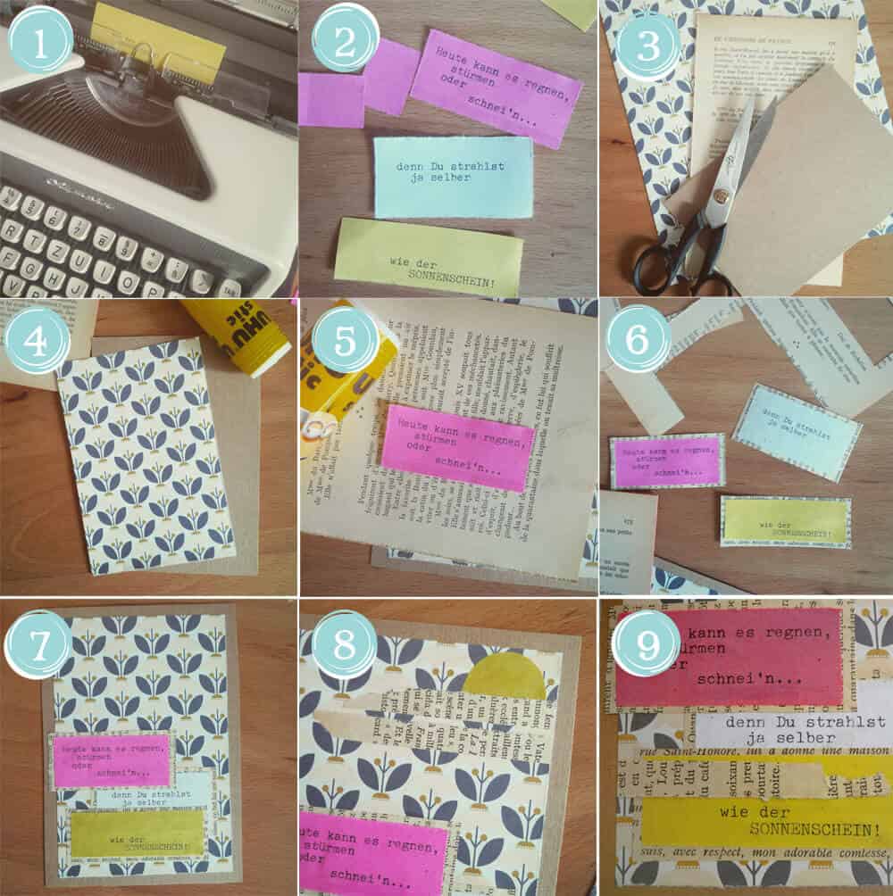 Karten im Vintage-Look