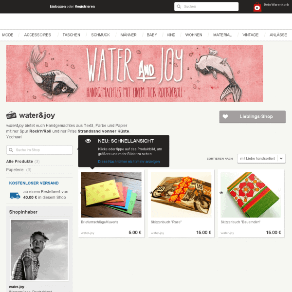 water&joy – Handgemachtes mit einem Tick Rock’n’Roll!