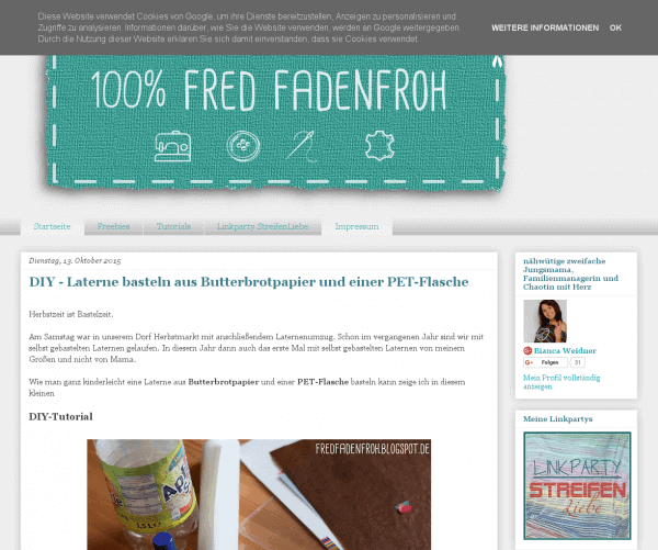 fred fadenfroh ... mit Nadel, Faden und ganz viel Herz