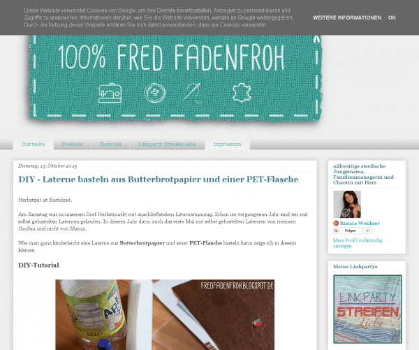 fred fadenfroh … mit Nadel, Faden und ganz viel Herz