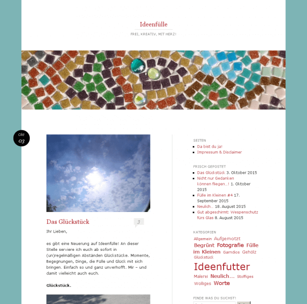 Ideenfülle | Frei, kreativ, mit Herz!