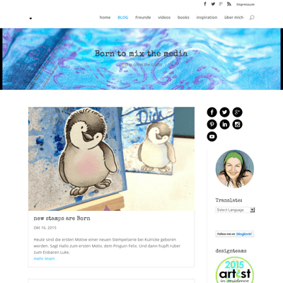 Born | to mix the media and cross the crafts