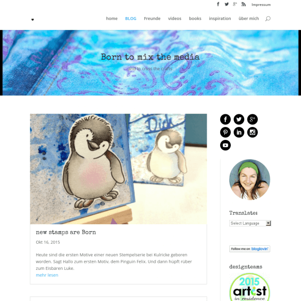 Born | to mix the media and cross the crafts