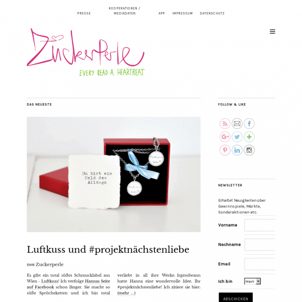 Zuckerperle | every bead a heartbeat