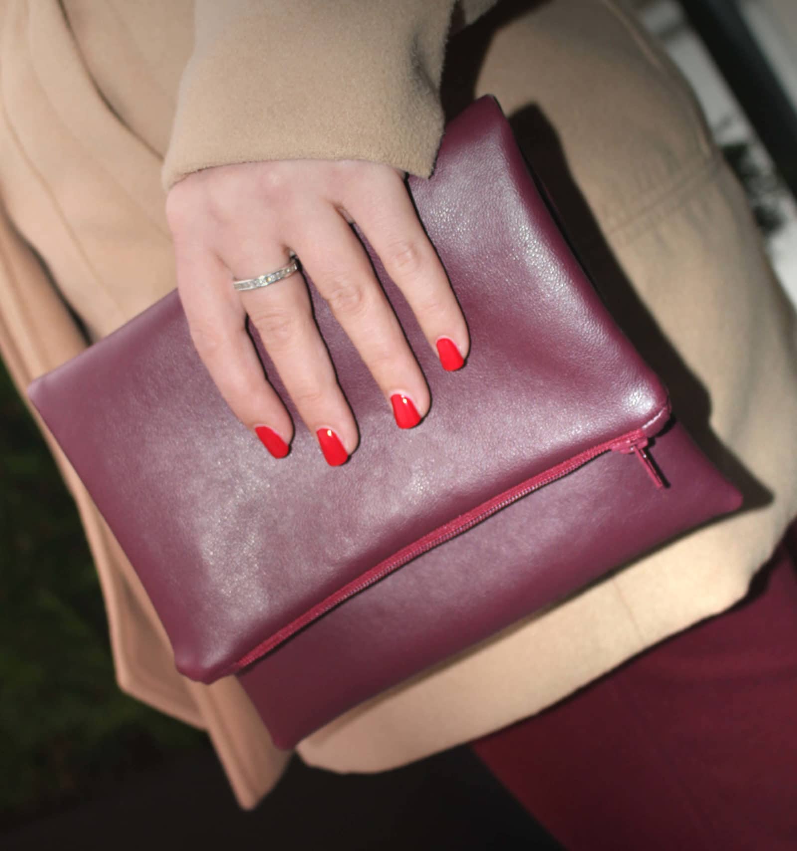 Tutorial – Leder-Clutch selbst genäht *GEWINNSPIEL*