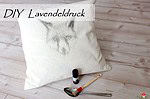 Individuelle Stoffe mit Lavendeldruck