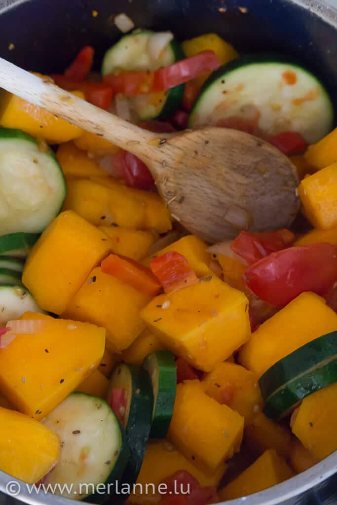 Kürbis-Ratatouille
