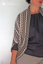 Zicke-Zacke-Strickjacke ganz schnell genäht