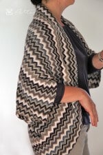 Zicke-Zacke-Strickjacke ganz schnell genäht