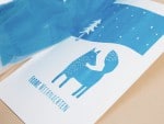 Tolle Weihnachtskarte mit Schablonendruck gestalten