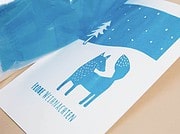 Tolle Weihnachtskarte mit Schablonendruck gestalten