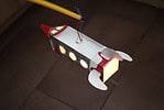 Laterne aus Tetrapack basteln – Raketenlaterne