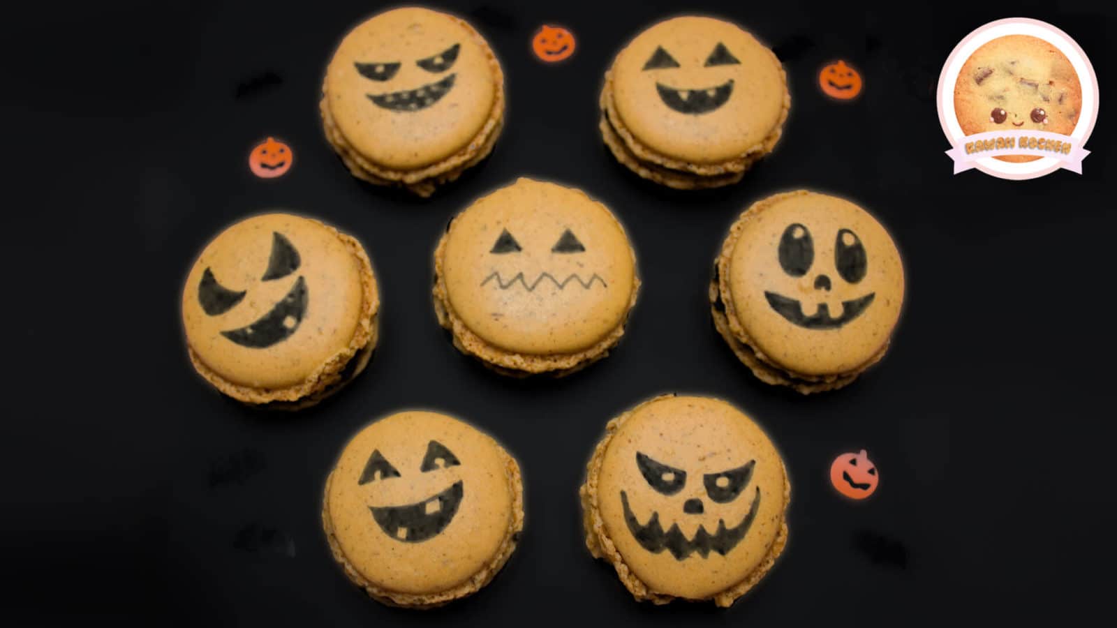 Gruselige Halloween Makronen