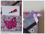 Memoboard mit Steckfächern
