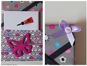 Memoboard mit Steckfächern
