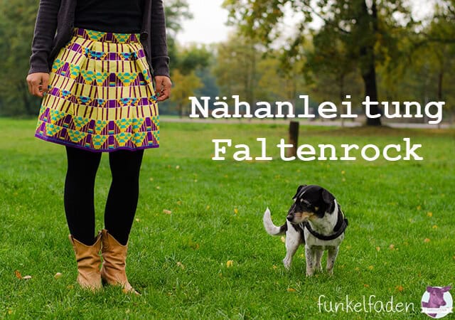 Nähanleitung für einfachen Faltenrock