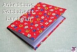 Notizheft aus Papier und Stoffresten