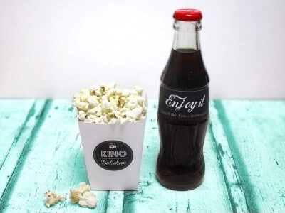 Einen Kinogutschein verschenken – in einer Popcornbox!