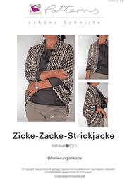 Zicke-Zacke-Strickjacke ganz schnell genäht