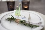 Namensschilder für Weihnachten basteln
