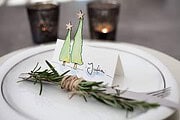 Namensschilder für Weihnachten basteln