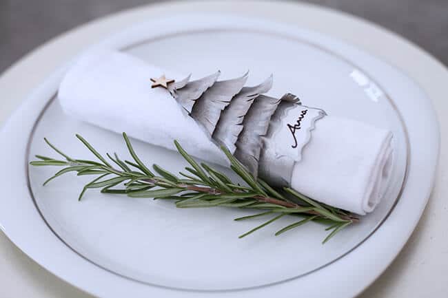 Namensschilder für Weihnachten basteln
