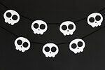 Totenkopf-Girlande (mit Vorlagen-freebie)