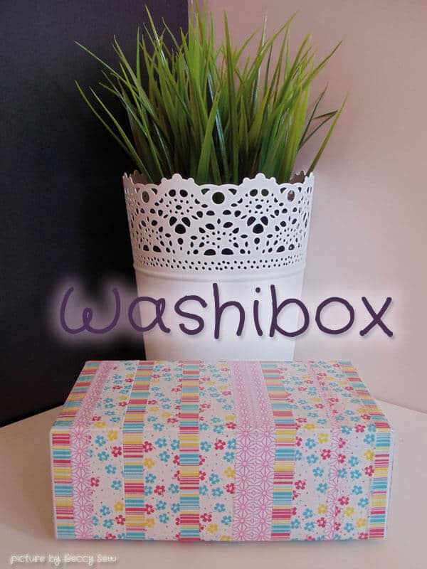 Verpackungsbox mit Washitape verschönern