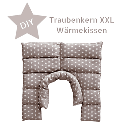 DIY – XXL Wärmekissen mit Traubenkernfüllung