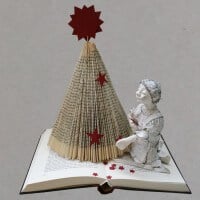 DIY: Weihnachtsbaum aus Buch falten